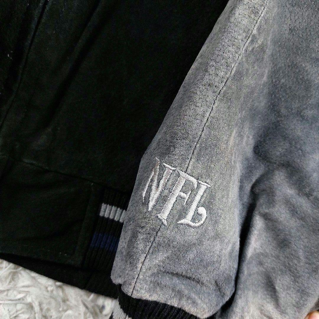 XXL 鬼フェード NFL ペイトニオッツ キルティング レザー両面 スタジャン