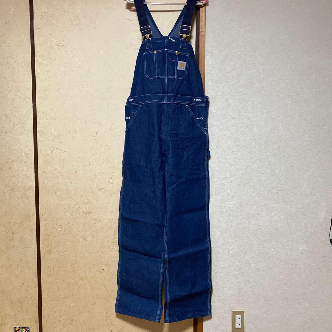 【Carhartt 】オーバーオールデニムW34xL32