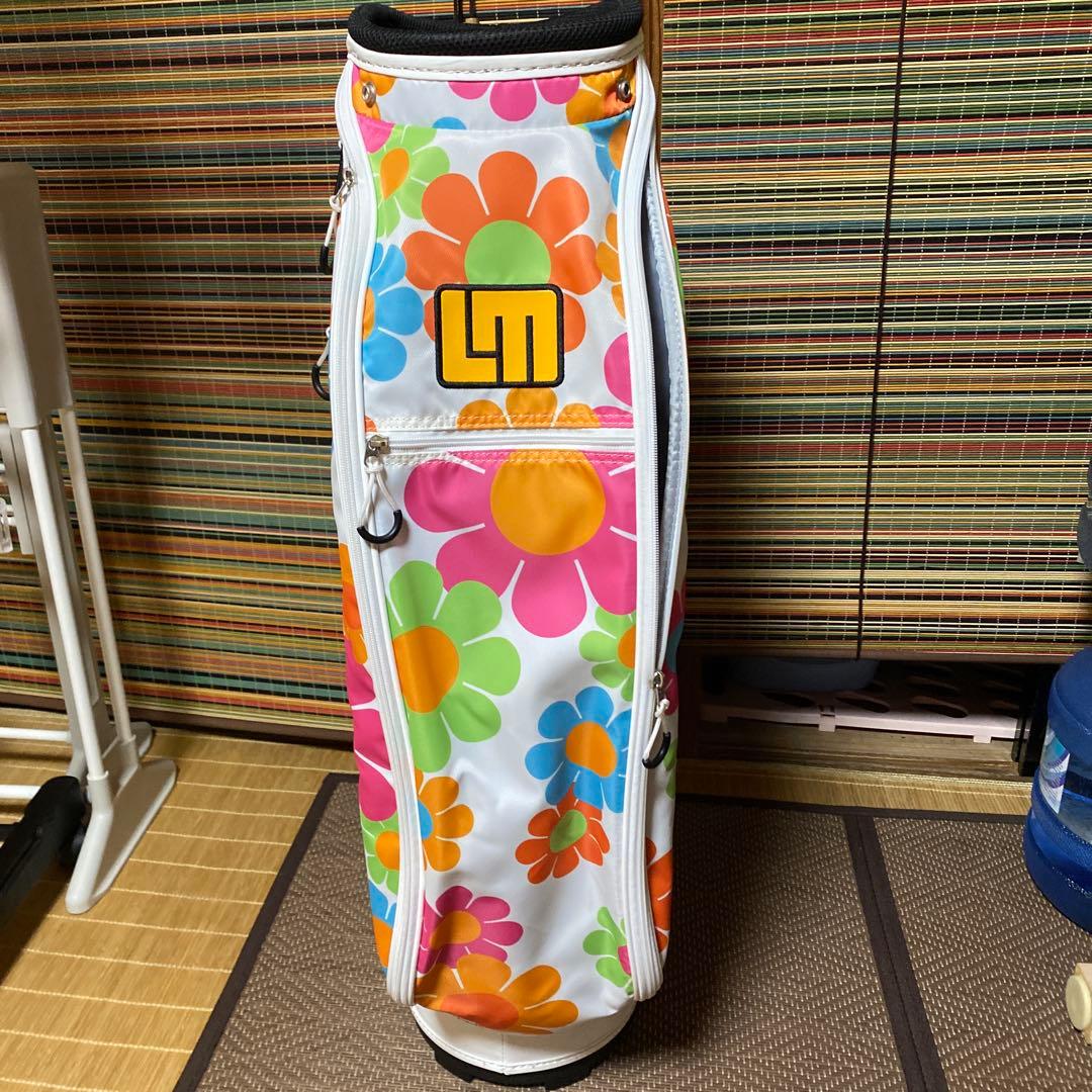 ことね LoudMouth フラワーパターン ゴルフバッグ