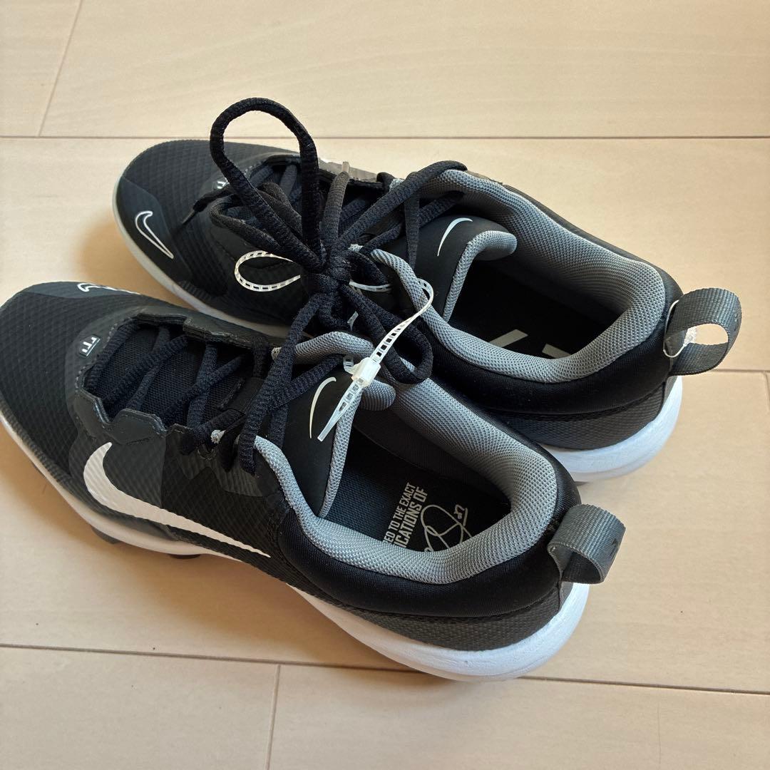 ★アイシールド22　Nike トラウト9 スパイク　ブラック/グレー