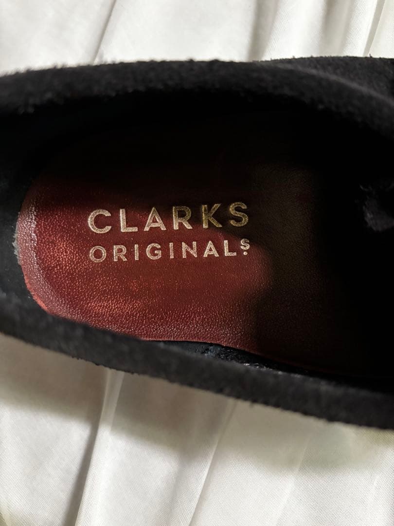 CLARKS ORIGINALS ブラック モカシン 8