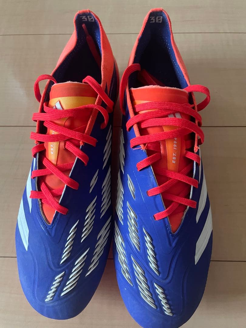 アディダスサッカースパイクシューズプレデターエリートHG AGブルーオレンジ27
