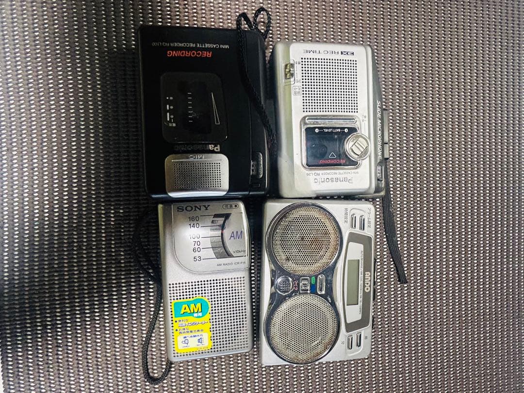 カセットプレーヤー 5台セット3台のラジオ