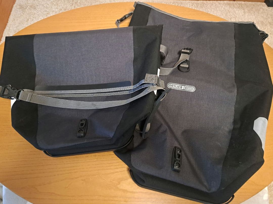 自転車用　リアキャリアパニアセット