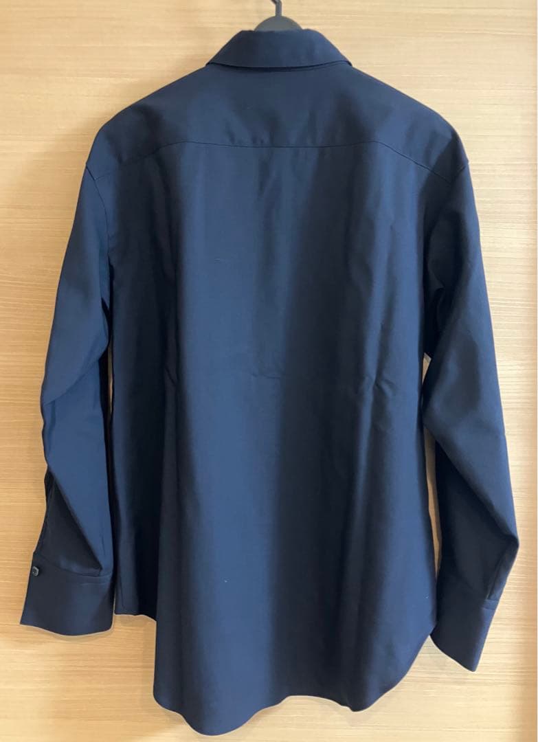 未使用 Curensology カレンソロジー カマーベストシャツ ウール 紺