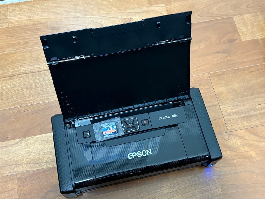 【美品】EPSON A4インクジェットモバイルプリンター　PX-S06B