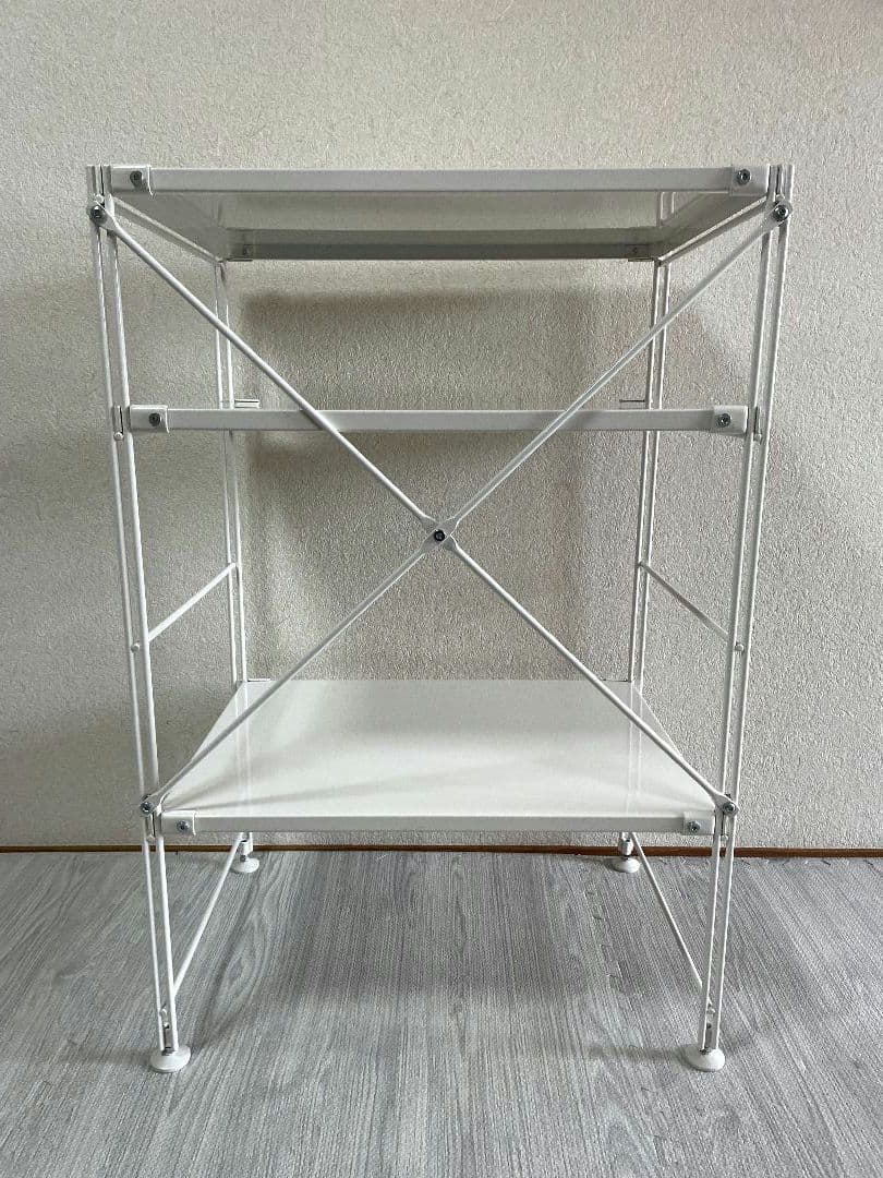 無印良品　スチールユニットシェルフ　小　ライトグレー