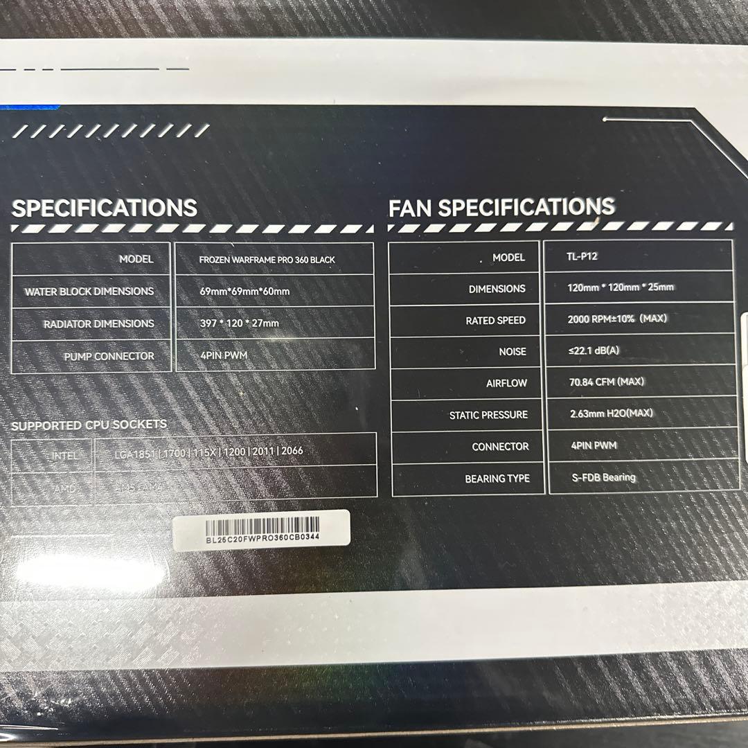 THERMALRIGHT 360 Black CPU クーラー