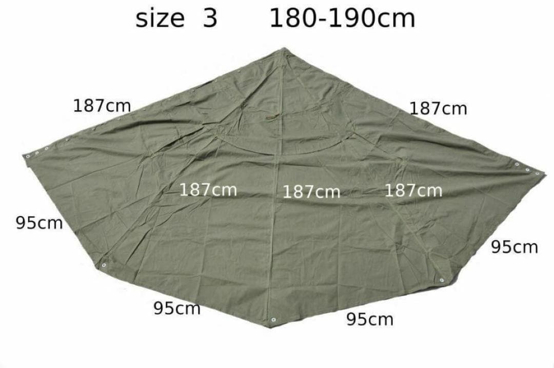 ポーランド軍 ポンチョ テント サイズ3 180-190 2001年製 1枚のみ