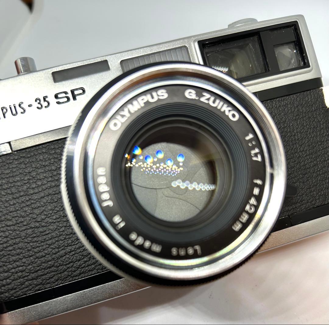 美品動作品 OLYMPUS-35 SP フィルムカメラ ケース付き