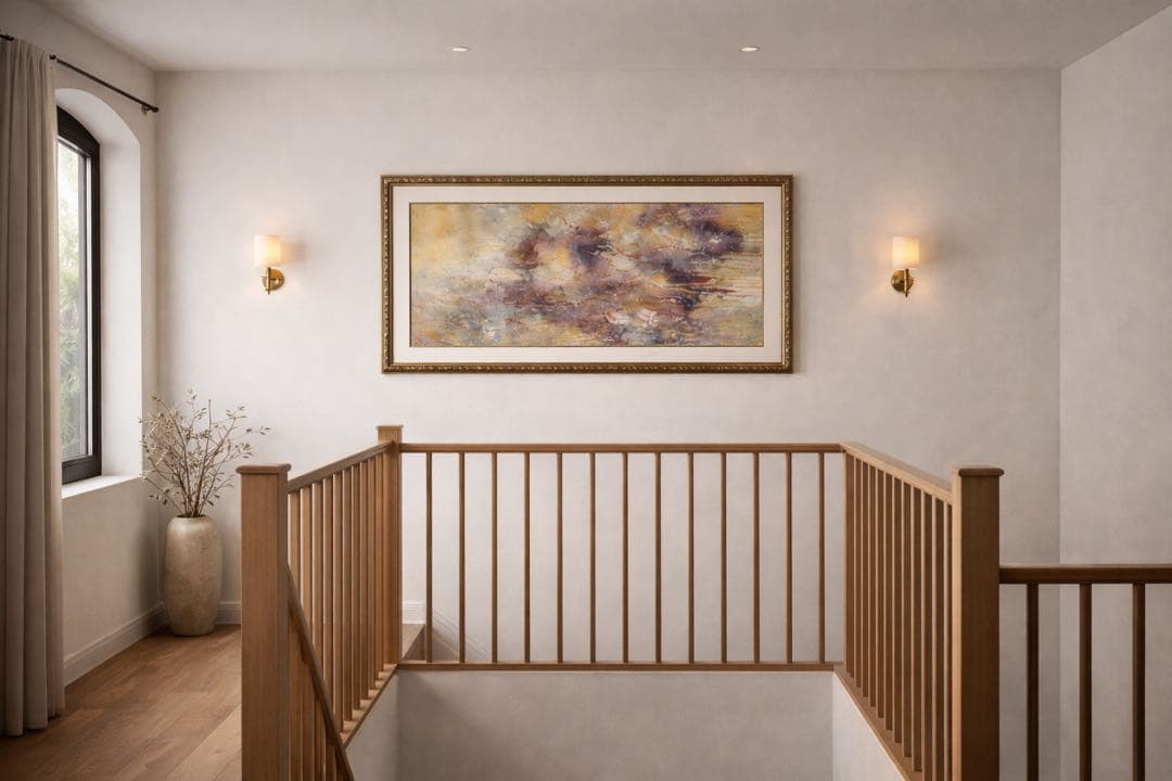 原画 インテリアアート　大型 ゴールド額装