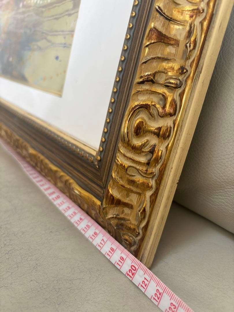 原画 インテリアアート　大型 ゴールド額装