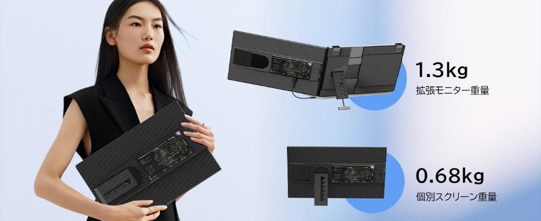 麻*紀様 P5 デュアルモニター 15.6インチ イ FHD 1080P ディス