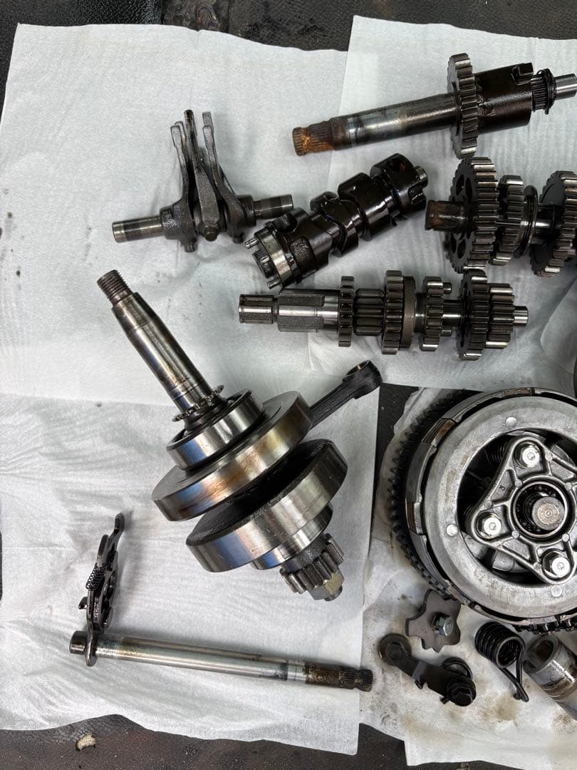 エイプ、モンキー、カブ、ノーティ、ダックス、ミッション、エンジン、クランク