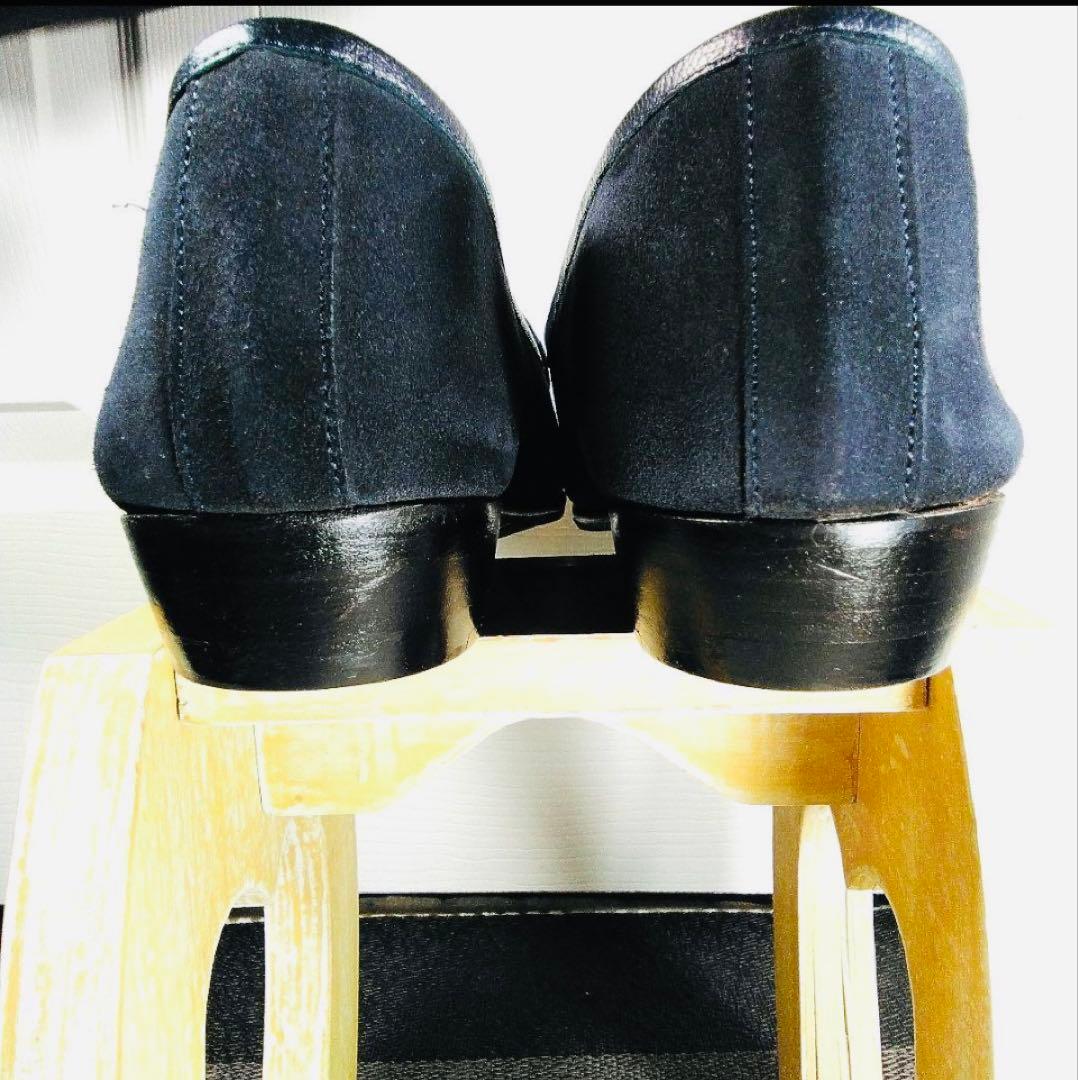 ❮新品未使❯ジャランスリワヤ⁄ネイビースエード⁄GOMMAベルジャンスリップオン