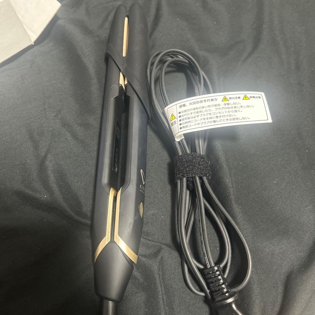 KINUJO カールヘアアイロン ブラック/ゴールド