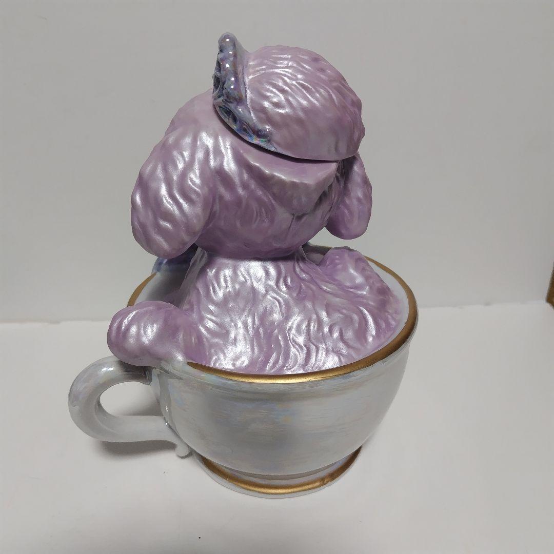 ティーカップ プードル デキャンタ ローズ ロゼ 空瓶 飾りボトル