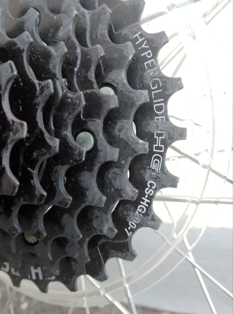 【送料込み】７００Cハブダイナモホイール前後　LEDライト付　英バルブ　７速