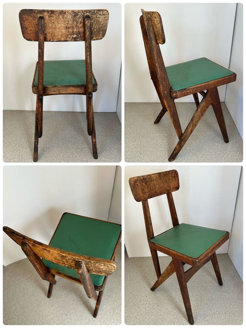 オールドマルニ　MARUNI②デルタチェア①ヴィンテージ　アンティーク　レトロ