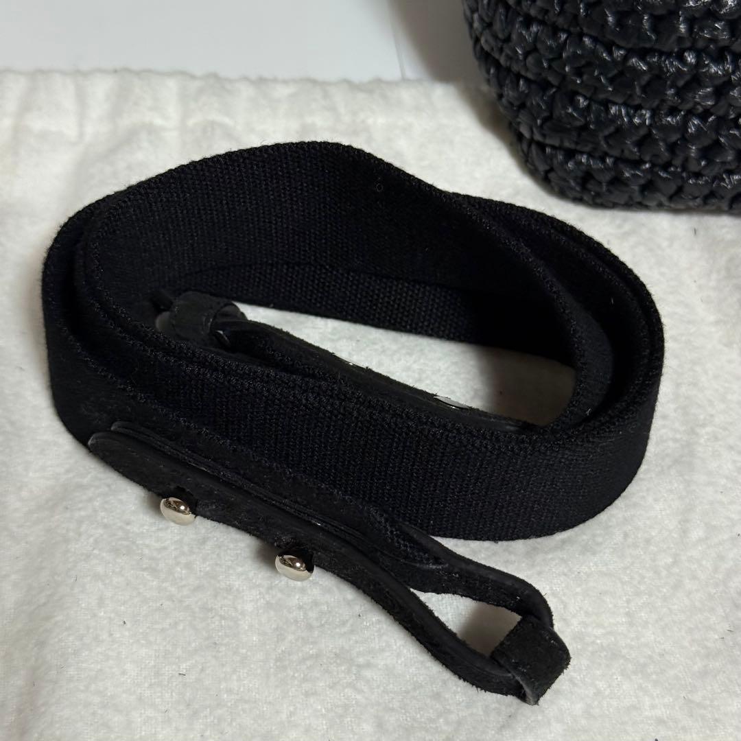 ⭐️極美品⭐️PRADA RAFIA PONPON 2way BAG ブラック