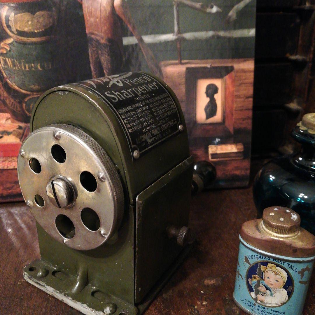 米国シカゴ アンティークWizerdウィザード鉛筆削り☆ステーショナリー文房具