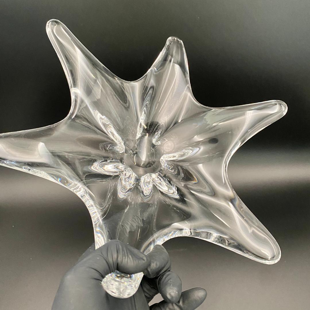 H228 美品 オールド バカラ キャディックス 大型 センターピース