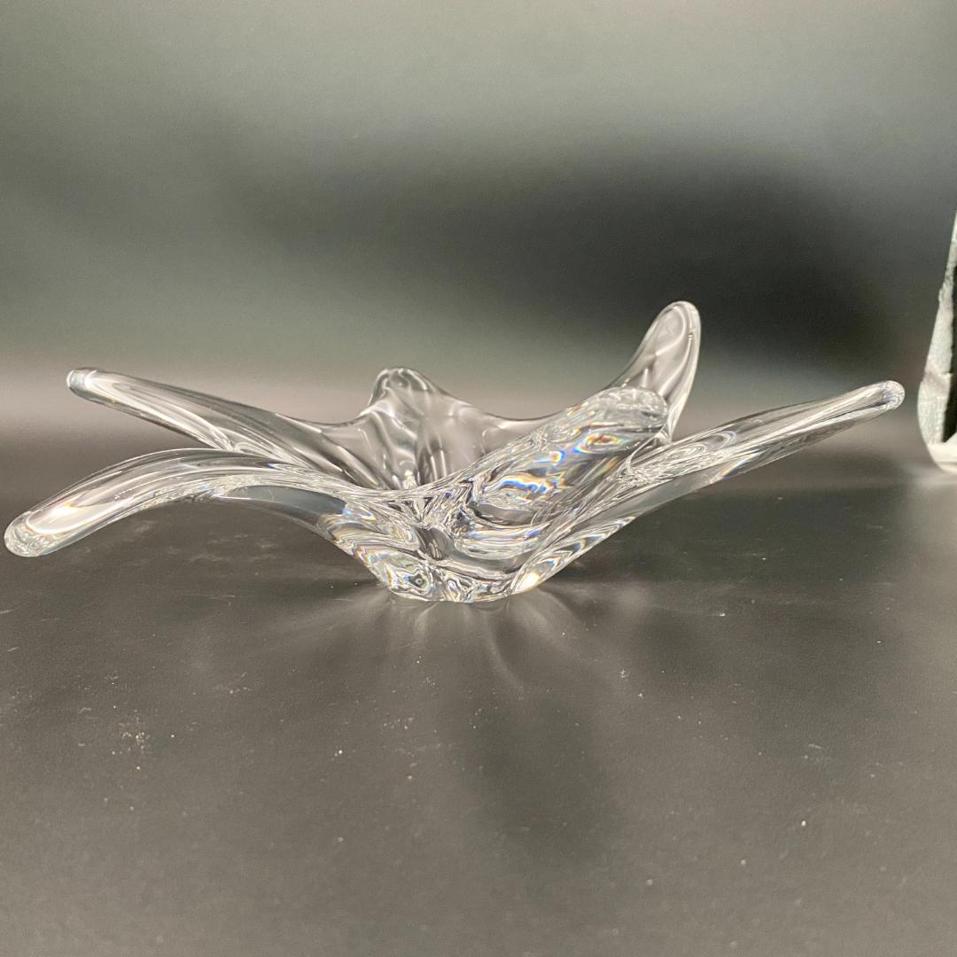 H228 美品 オールド バカラ キャディックス 大型 センターピース