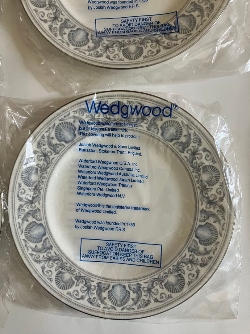 ウェッジウッド ドルフィンホワイト　 プレート　６枚