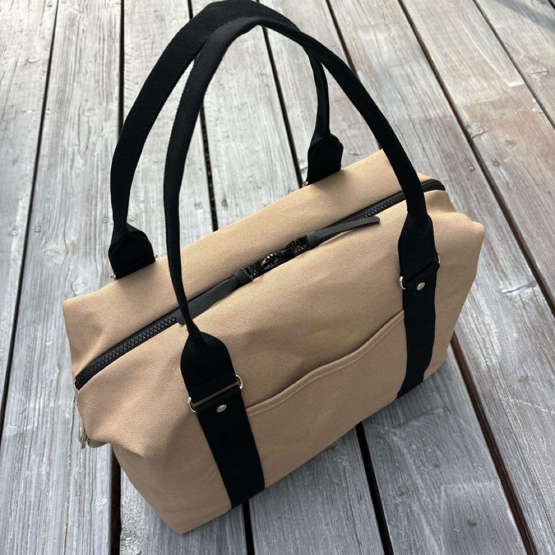 大容量ファスナートート【倉敷帆布】