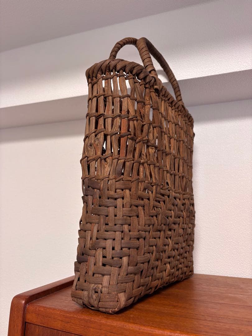ク*ズ様 特価スタート❗️純国産 山葡萄かごバッグ 籠 山ぶどう 国産 手編み