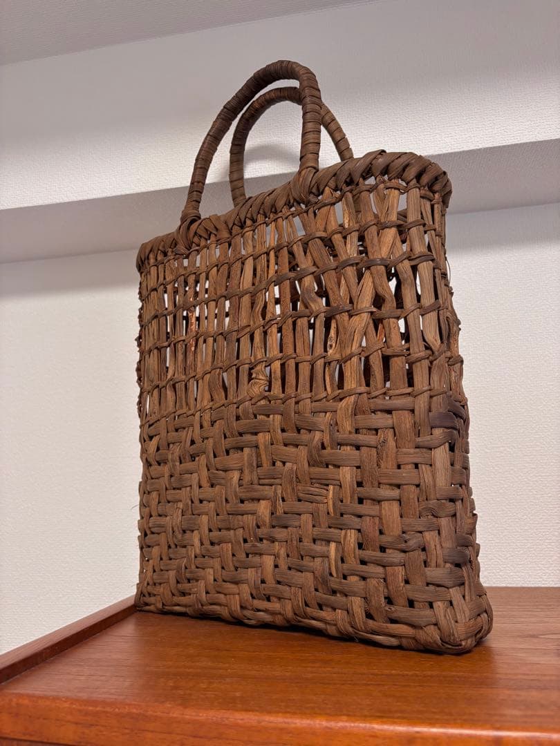 ク*ズ様 特価スタート❗️純国産 山葡萄かごバッグ 籠 山ぶどう 国産 手編み