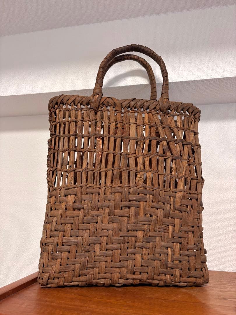 ク*ズ様 特価スタート❗️純国産 山葡萄かごバッグ 籠 山ぶどう 国産 手編み