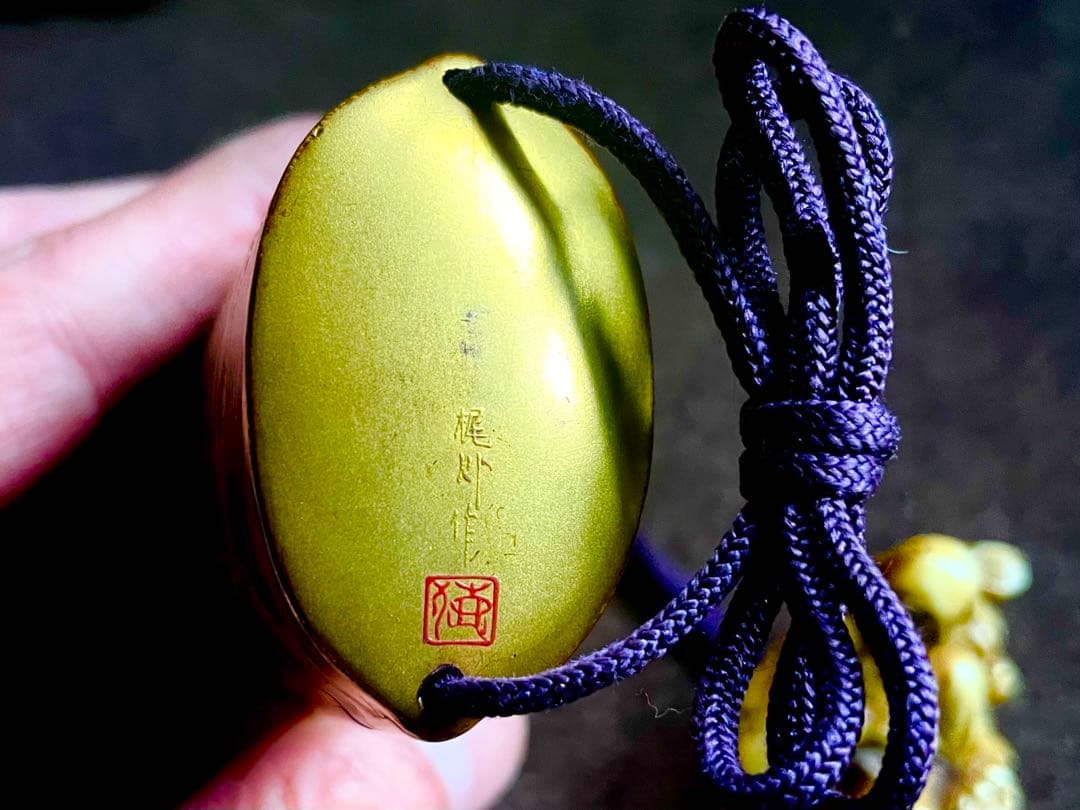 ⚫️新年セール⚫️ 梶川作 金蒔絵 印籠5段 根付含む