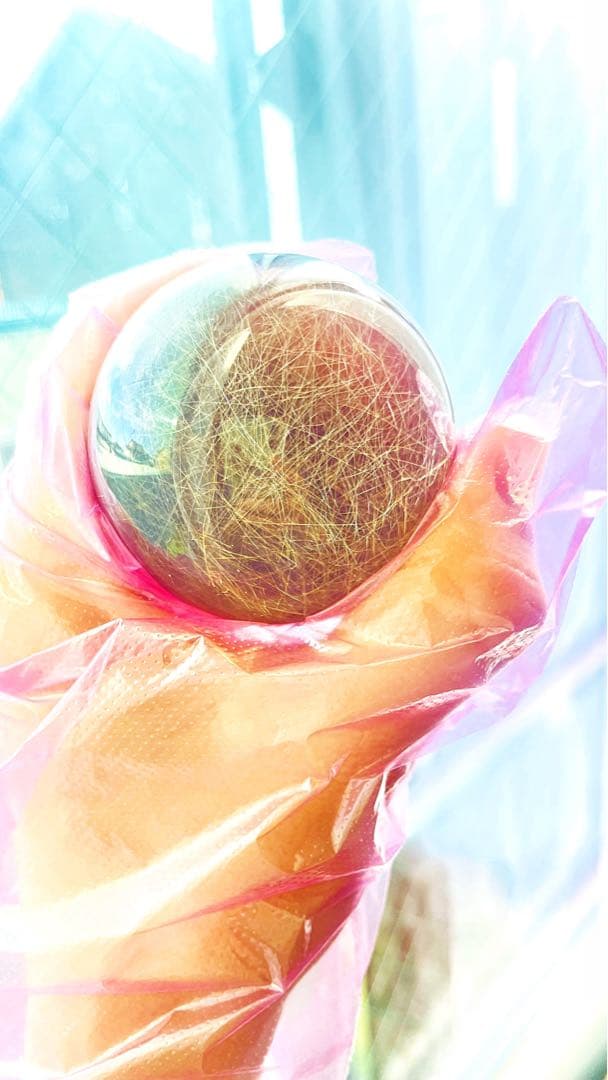 50mm ルチルクォーツ 天然石 パワーストーン 厄除け ルチル水晶 ルチル丸玉