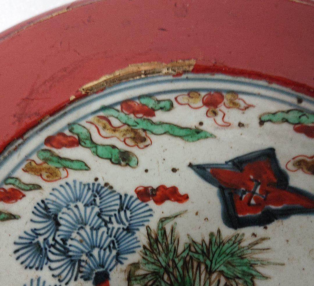 唐物花台 天啓赤絵 中国漆器