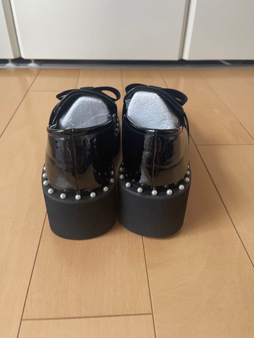 パールリボンローファー