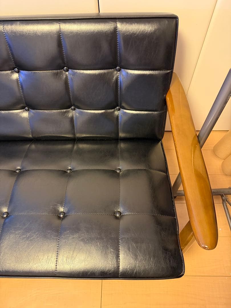 カリモク60 kチェア 2シーター ブラック 椅子 ダイニング ソファ