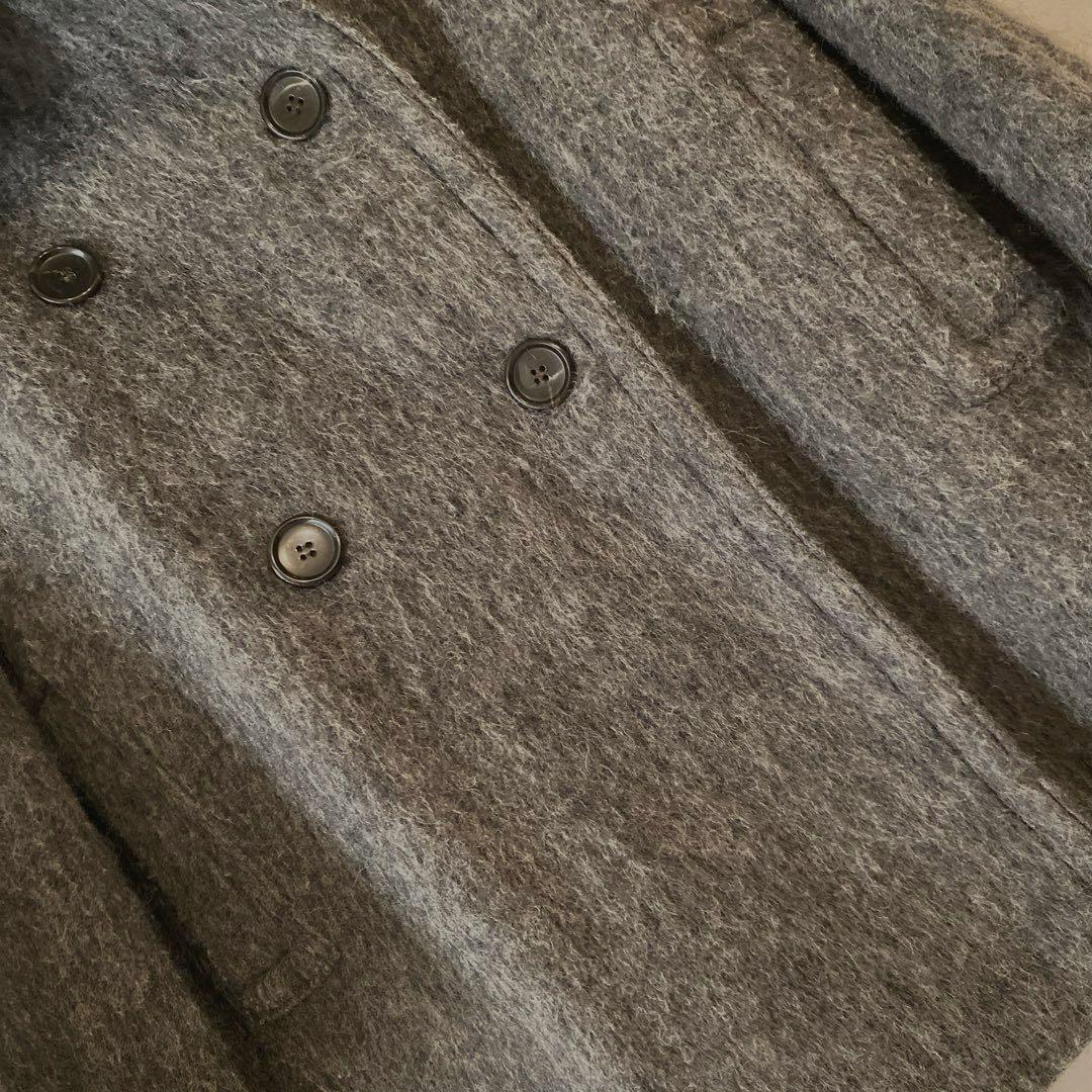 COLLAGE GALLARDAGALANTE シャギーコート　チャコールグレー