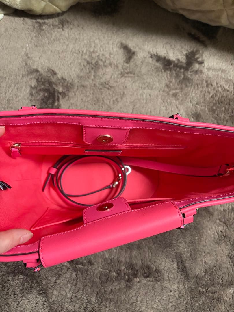 kate spade かごバッグ ピンク