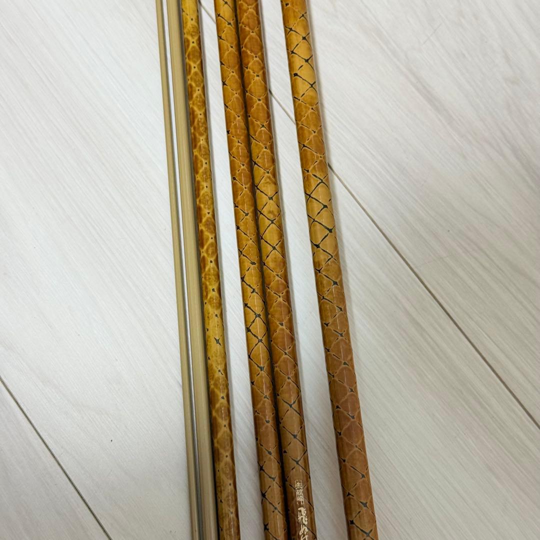 極美品　SHIMANO 朱紋峰 飛ぬけ 18 一八 ヘラ竿　6本継　ヘラブナ