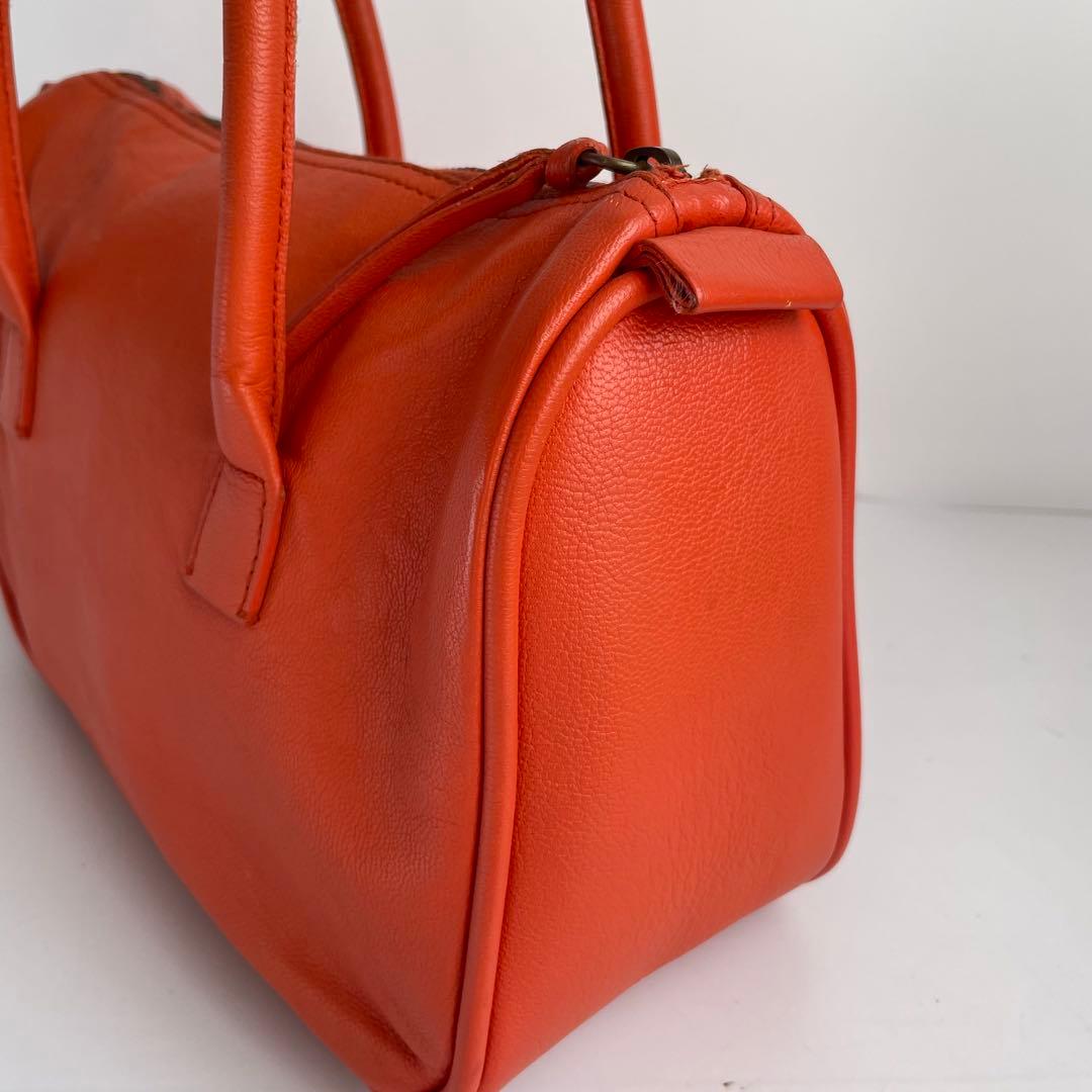 ✨極美品✨　MIUMIU ハンドバッグ　レザー　アーカイブ　オレンジ　y2k