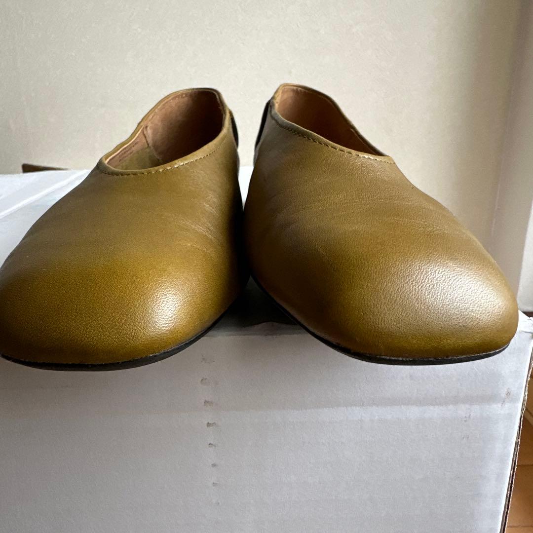 CAMPER フラットシューズ 39 オリーブグリーン