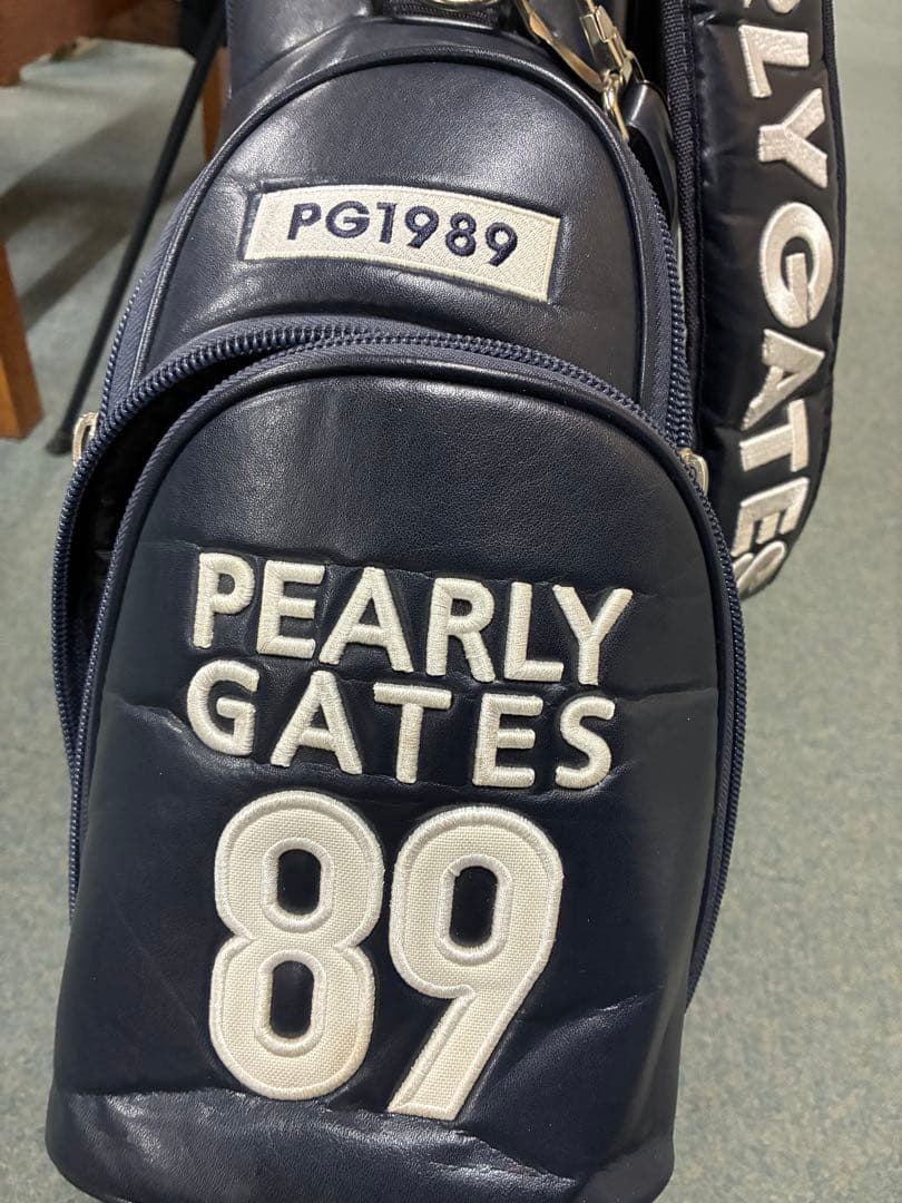 PEARLY GATES ネイビー スタンド式キャディバッグ46 インチ対応9型