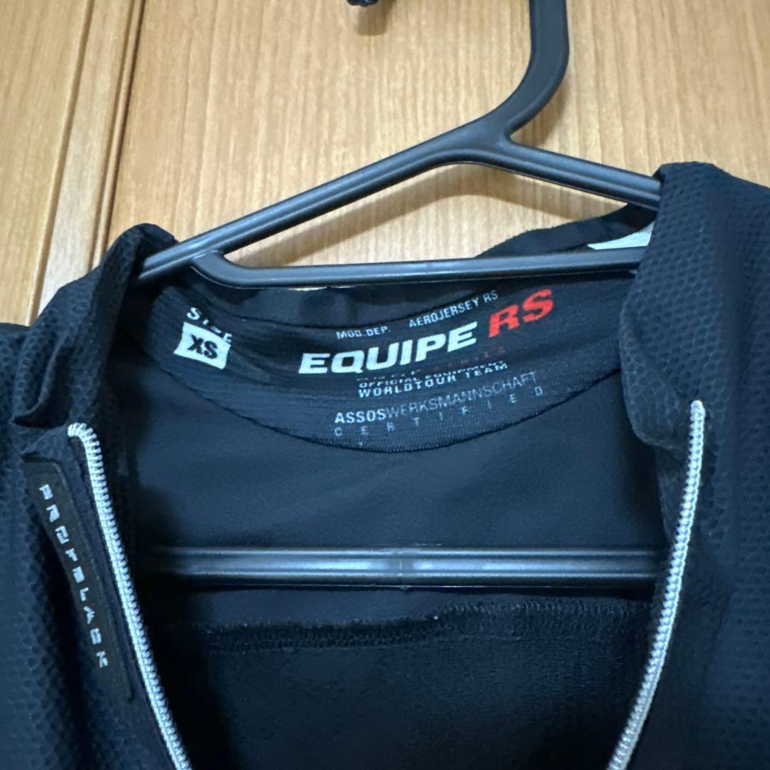 アソス EQUIPE RS サイクルジャージ XS 黒