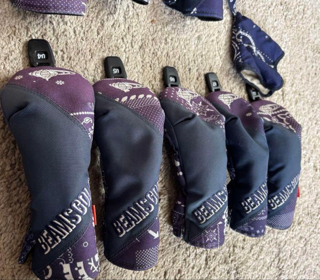 BEAMS GOLF キャディバッグ ネイビー