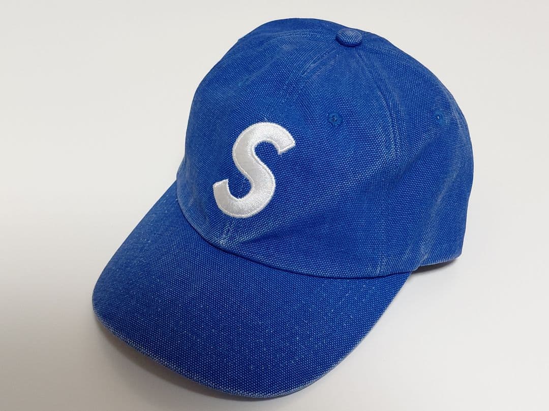 美品　Supreme　Pigment　Canvas　S Logo　6-Panel