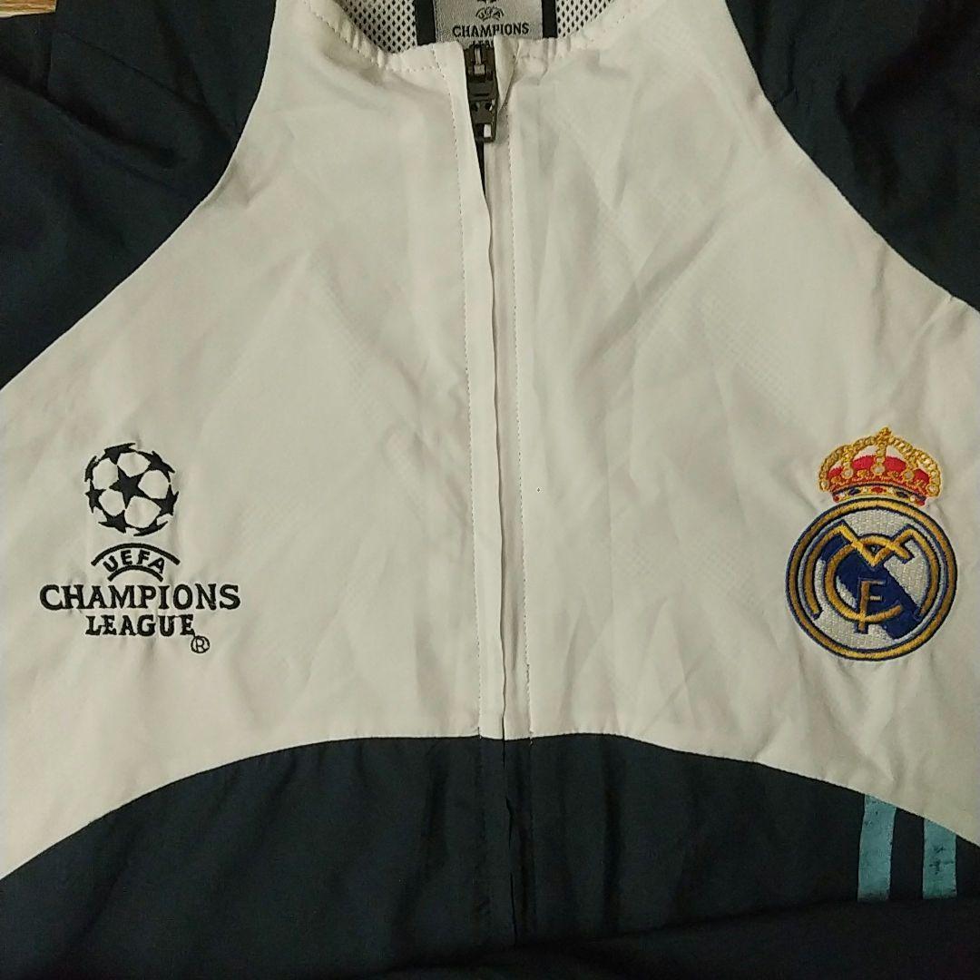 希少☆アディダス レアルマドリード 刺繍 CL仕様 ナイロンジャケット XO