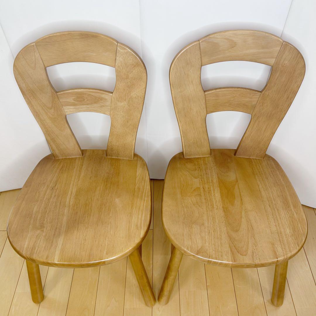 カリモク　karimoku 木製チェア　2脚セット　H字貫　国産　美品