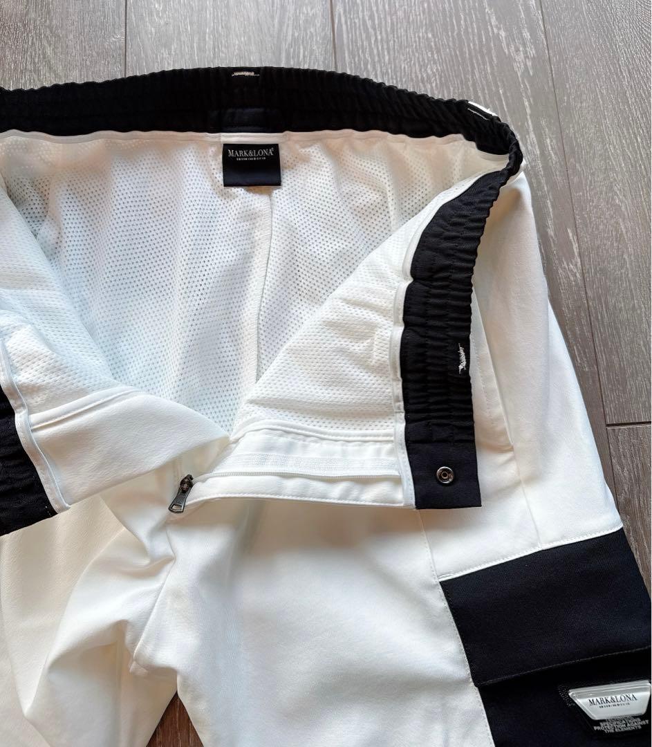 【美品】MARK&LONA パンツ ボトムス 白 CODE スウェット