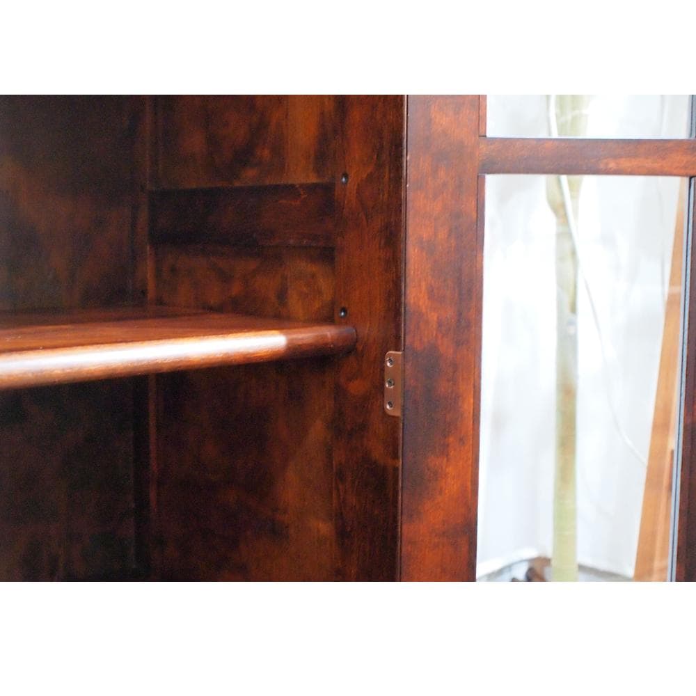 えぞ EZO 民芸書棚 本棚 ガラスキャビネット